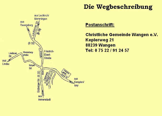 Wegbeschreibung